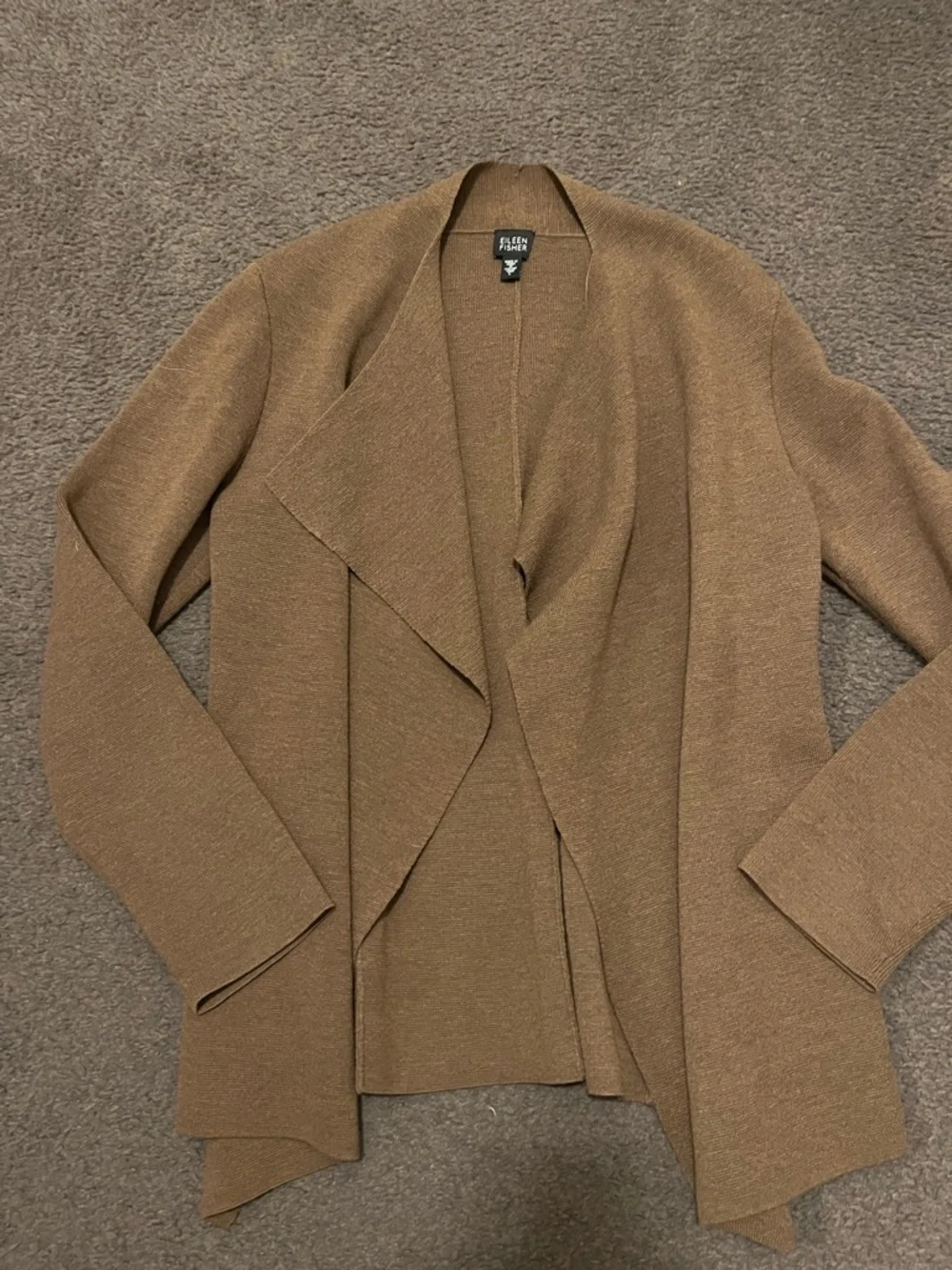 Eileen Fisher Wool Open Cardigan